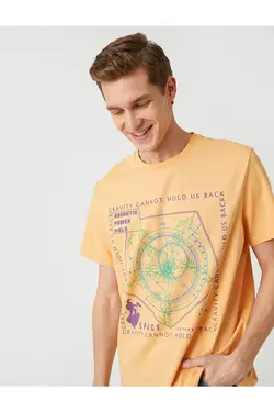 تی شرت آستین کوتاه مردانه کوتون ۲SAM11173HK-صورتی