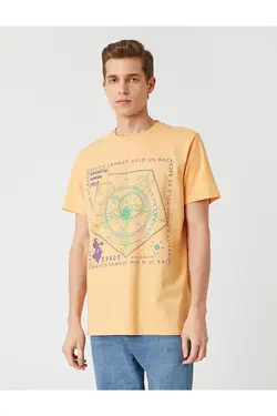 تی شرت آستین کوتاه مردانه کوتون ۲SAM11173HK-صورتی