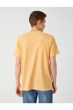 تی شرت آستین کوتاه مردانه کوتون ۲SAM11173HK-صورتی