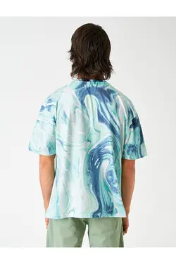 تی شرت آستین کوتاه مردانه کوتون ۲SAM11278HK-Çok Renkli