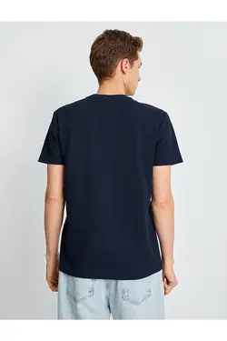 تی شرت آستین کوتاه مردانه کوتون ۲SAM11237HK-سرمه ای