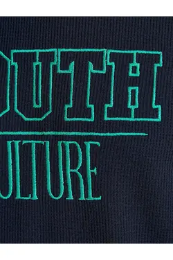 تی شرت آستین کوتاه مردانه کوتون ۲SAM11237HK-سرمه ای