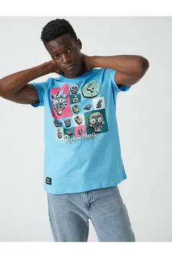 تی شرت آستین کوتاه مردانه کوتون ۲SAM11062HK-آبی