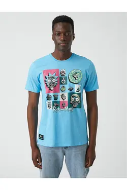 تی شرت آستین کوتاه مردانه کوتون ۲SAM11062HK-آبی