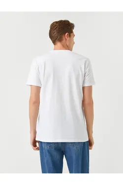 تی شرت آستین کوتاه مردانه کوتون ۲SAM10383HK-سفید