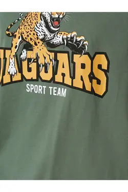 تی شرت آستین کوتاه مردانه کوتون ۲SAM10317HK-خاکی