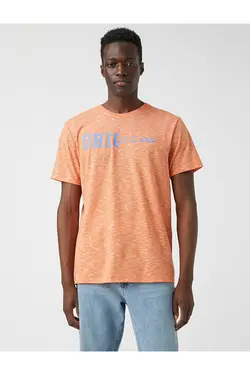 تی شرت آستین کوتاه مردانه کوتون ۲SAM11298HK-نارنجی