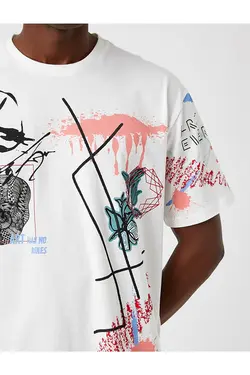 تی شرت آستین کوتاه مردانه کوتون ۲SAM11215HK-مشکی