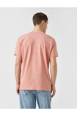 تی شرت آستین کوتاه مردانه کوتون ۲SAM10252HK-صورتی