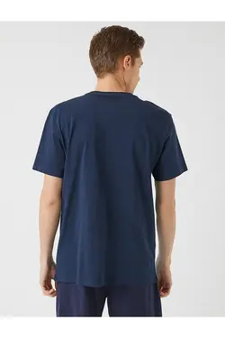 تی شرت آستین کوتاه مردانه کوتون ۲SAM11138HK-سرمه ای