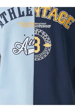 تی شرت آستین کوتاه مردانه کوتون ۲SAM11138HK-سرمه ای