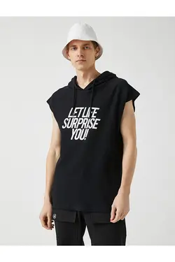 تی شرت آستین کوتاه مردانه کوتون ۲YAM11126HK-مشکی