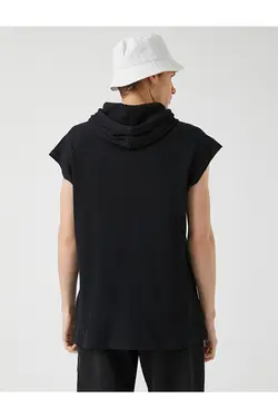 تی شرت آستین کوتاه مردانه کوتون ۲YAM11126HK-مشکی