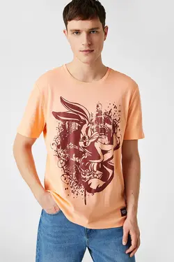 تی شرت آستین کوتاه مردانه کوتون ۲SAM10970HK-صورتی