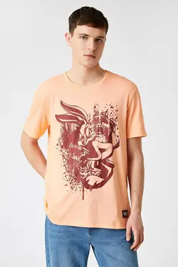 تی شرت آستین کوتاه مردانه کوتون ۲SAM10970HK-صورتی