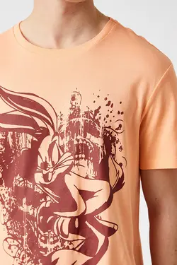 تی شرت آستین کوتاه مردانه کوتون ۲SAM10970HK-صورتی