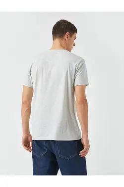 تی شرت آستین کوتاه مردانه کوتون ۲SAM10383HK-خاکستری