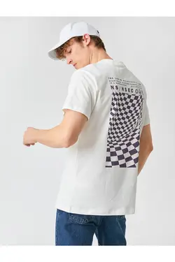 تی شرت آستین کوتاه مردانه کوتون ۲SAM11051HK-سفید