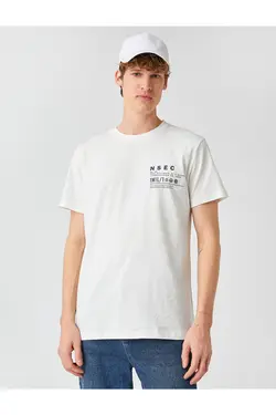 تی شرت آستین کوتاه مردانه کوتون ۲SAM11051HK-سفید