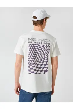 تی شرت آستین کوتاه مردانه کوتون ۲SAM11051HK-سفید