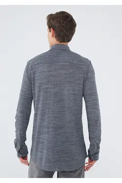 پیراهن آستین بلند مردانه ماوی ۰۲۱۸۸۴-۳۵۰۳۷