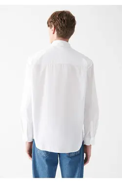 پیراهن آستین بلند مردانه ماوی ۰۲۱۰۵۷۱-۶۲۰