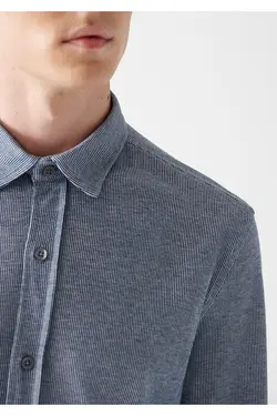 پیراهن آستین بلند مردانه ماوی ۰۲۱۰۵۱۵-۷۰۴۹۰