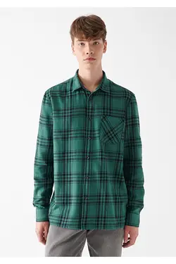 پیراهن آستین بلند مردانه ماوی ۰۲۱۰۳۲۰-۸۲۵۵۴