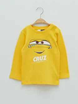 تی شرت آستین بلند نوزادی پسر قرمز السی وایکیکی