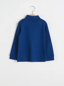 تی شرت آستین بلند نوزادی پسر سرمه ای السی وایکیکی