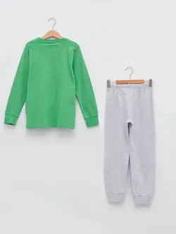 ست لباس راحتی پسرانه سبز السی وایکیکی