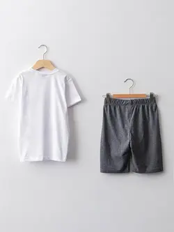 ست لباس راحتی پسرانه سفید السی وایکیکی