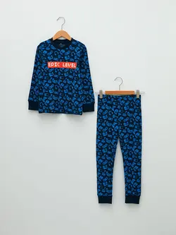 ست لباس راحتی پسرانه سرمه ای السی وایکیکی