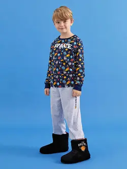 ست لباس راحتی پسرانه سرمه ای السی وایکیکی