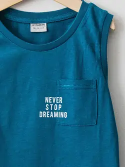 تاپ پسرانه آبی نفتی السی وایکیکی