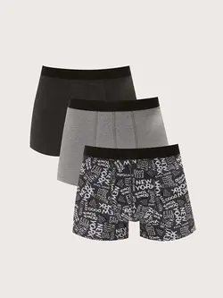 شورت باکسر مردانه مشکی السی وایکیکی