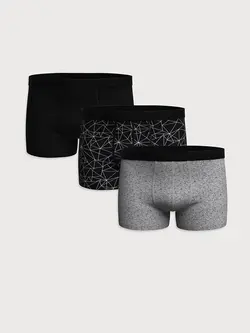 شورت باکسر مردانه مشکی السی وایکیکی