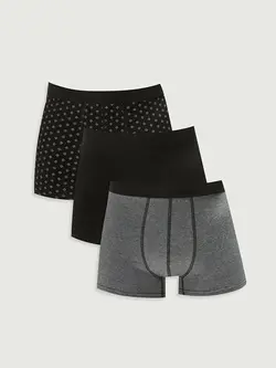 شورت باکسر مردانه مشکی السی وایکیکی