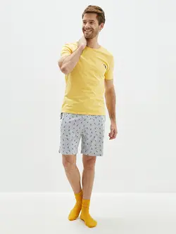 ست لباس راحتی مردانه خاکستری السی وایکیکی