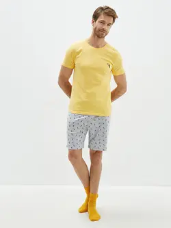 ست لباس راحتی مردانه خاکستری السی وایکیکی