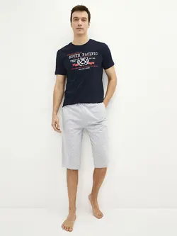 ست لباس راحتی مردانه خاکستری السی وایکیکی