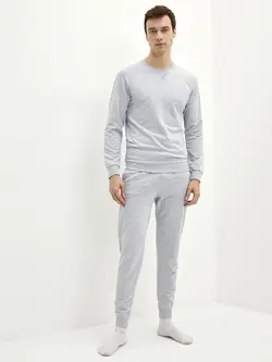 ست لباس راحتی مردانه خاکستری السی وایکیکی