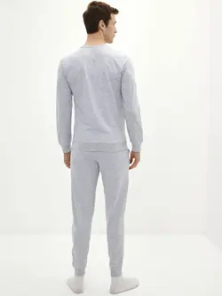 ست لباس راحتی مردانه خاکستری السی وایکیکی