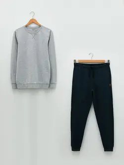 ست لباس راحتی مردانه خاکستری السی وایکیکی