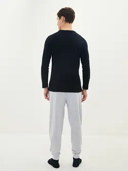 ست لباس راحتی مردانه خاکستری السی وایکیکی