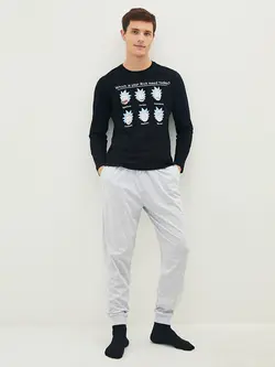 ست لباس راحتی مردانه خاکستری السی وایکیکی