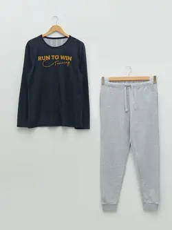 ست لباس راحتی مردانه خاکستری السی وایکیکی