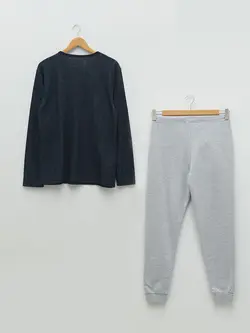 ست لباس راحتی مردانه خاکستری السی وایکیکی