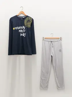 ست لباس راحتی مردانه سرمه ای السی وایکیکی