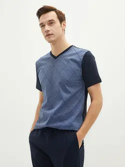 ست لباس راحتی مردانه سرمه ای السی وایکیکی